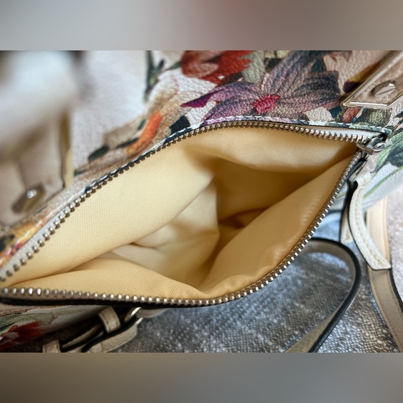 Dana Buchman Botanical/Flower, Double Handle Handbag, crossbody - Picture 3 of 13